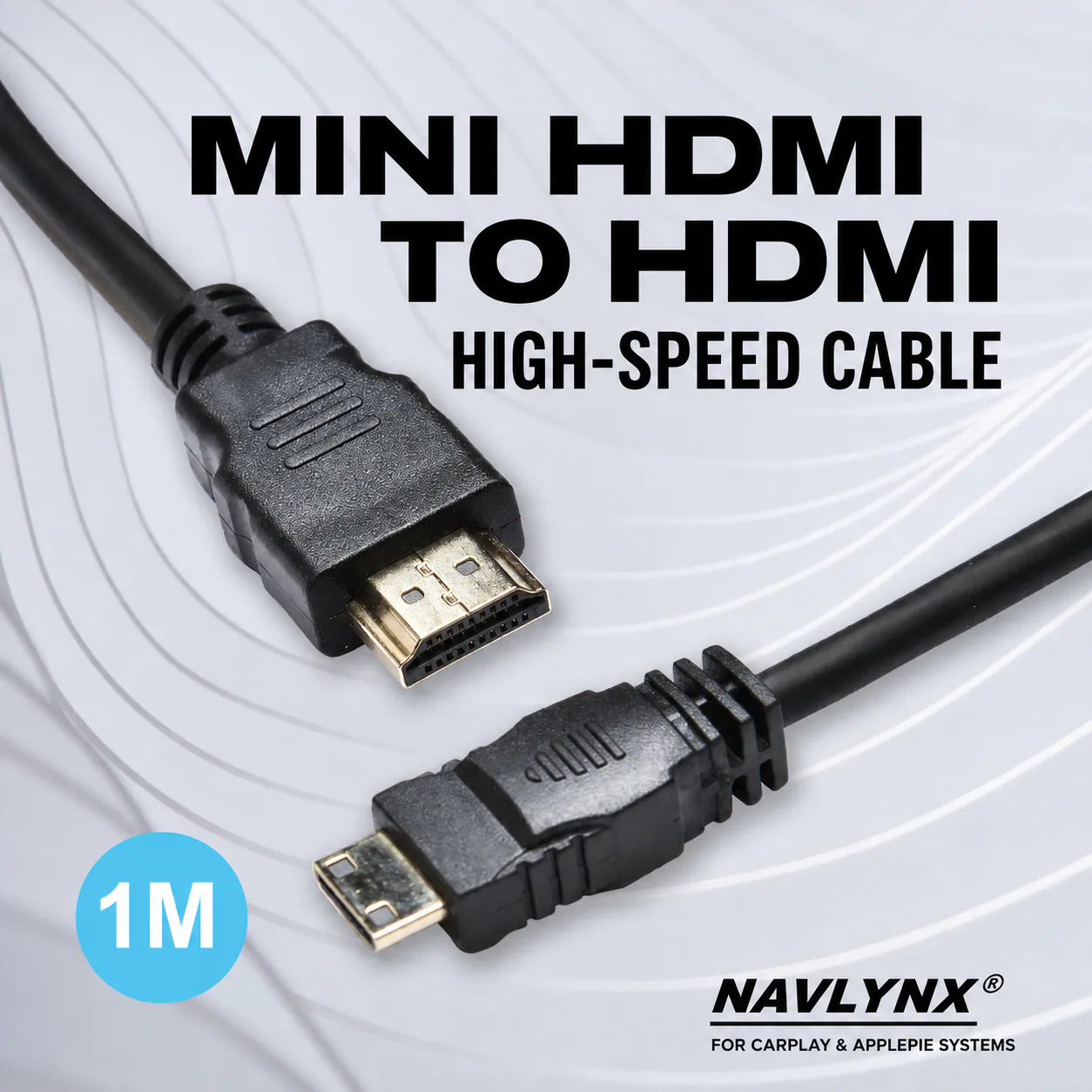 NAVLYNX mini HDMI to HDMI cable